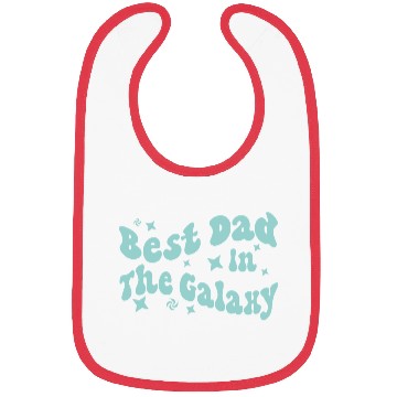 Discover best dad in the galaxy logo father day gift dad Bibs