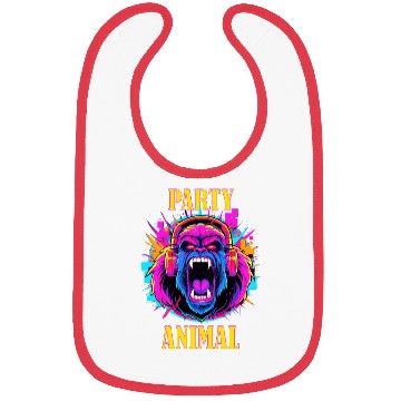 Discover Party Animal Gorilla Style - Bibs Design