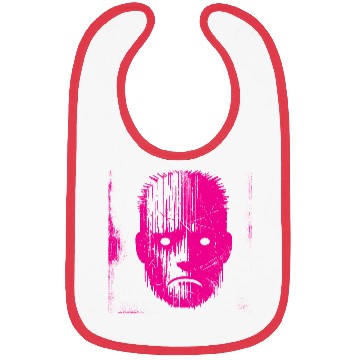 Discover Sad Weird Face Pink Bibs