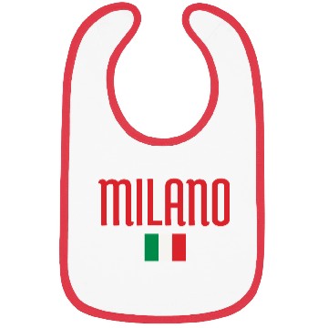 Discover Vivid Milan Italy Flag Pattern Bibs