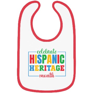 Discover Hispanic heritage month colorful text image colorf Bibs