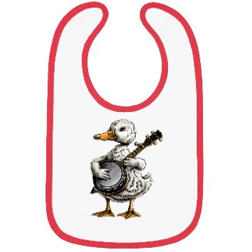 Discover Ducks Farm Animal Farmer Bluegrass Banjo Player Bibs
