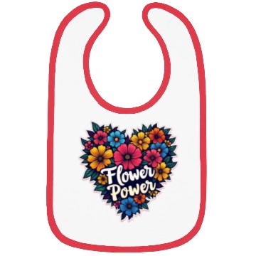 Discover Blooming Strong: Embrace the Power of Flowers" Bibs