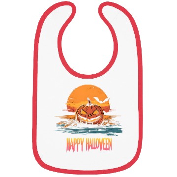 Discover Halloween Scary Pumpkin Surf Bibs