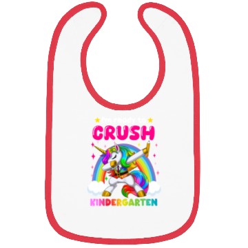 Discover I'm Ready To Crush Kindergarten Unicorn Bibs