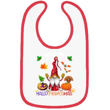 Discover Happy HalloThanksMas Gnome Bibs