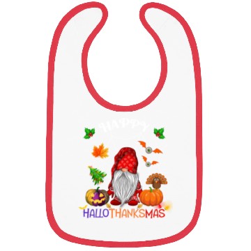 Discover Happy HalloThanksMas Gnome Bibs