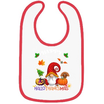 Discover Happy HalloThanksMas Gnome Bibs