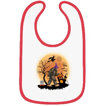 Discover Sasquatch Halloween Trick-or-Treat Pumpkin Bibs