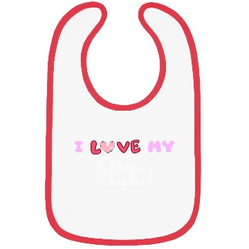 Discover I Love My German Shepherd Bibs