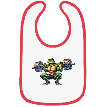 Discover Frog Toad Fitness Barbell Gym Workout Training Bibs