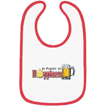 Discover Happiness Brew Beer Mug Design Bibs
