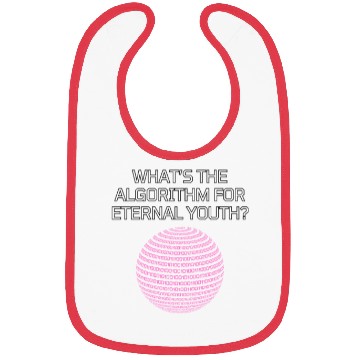 Discover Whats the Algorithm for Eternal Youth? Funny Bibs