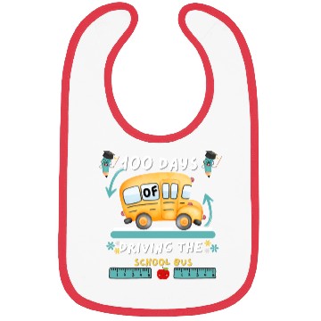 Discover Little Boys' Big Yellow School Bus Bibs