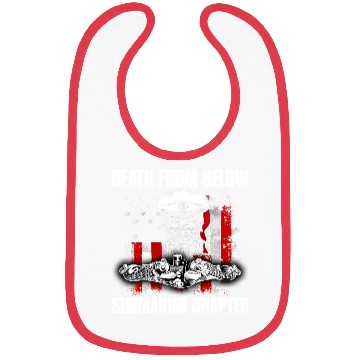 Discover Death From Below Submarine Chapter Patriotic Bibs