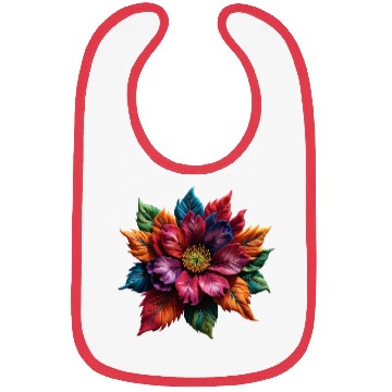 Discover Spectrum Bloom - The Vivid Floral Symphony Bibs