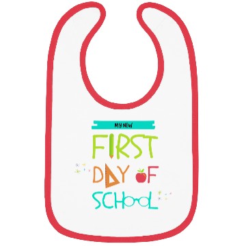 Discover My New First Day of School Bibs