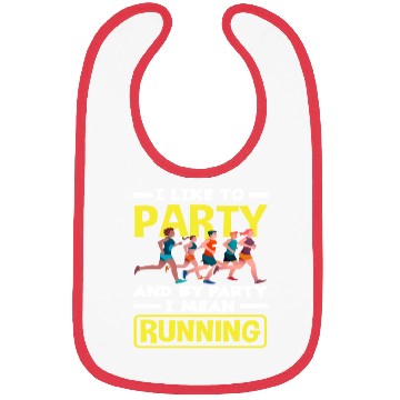Discover I Celebrate Running - Running Party Fun Bibs