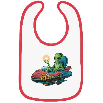 Discover Alien in Area 51 Craft Bibs