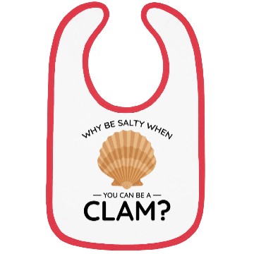 Discover Clam Shell Seashells Collector Beachcomber Beach Bibs