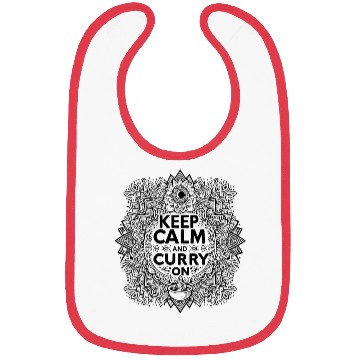 Discover Keep Calm Curry On Bibs