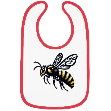 Discover Two Color Wasp Insect Art 2 Bibs