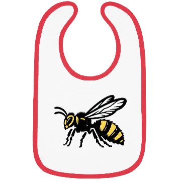 Discover Two Color Wasp Insect Art Bibs
