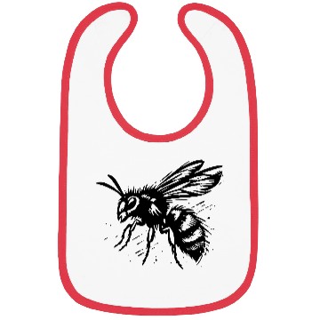 Discover Two Color Wasp Insect Vector Art path4 Bibs