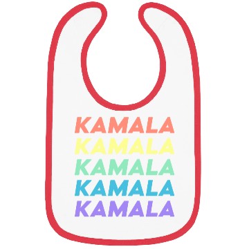 Discover Kamala Harris Election 2024 Rainbow Typography Bibs