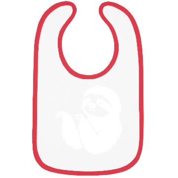 Discover Cool sloth silhouette portrait face head Bibs