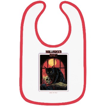 Discover Black Cat Halloween Scary Bibs