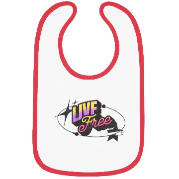 Discover Live Free - Vibrant Y2K Streetwear Bibs