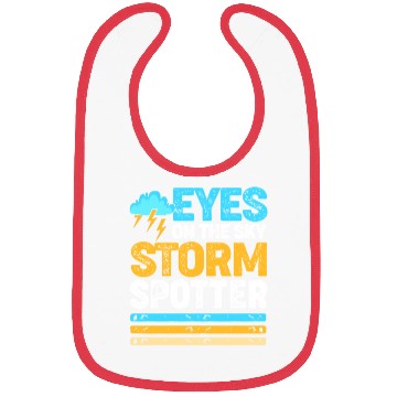 Discover Retro Meteorologist Eyes On The Sky Strom Spotter Bibs