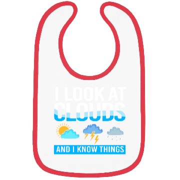 Discover Meteorologist I Look At Clouds And I Know Things Bibs