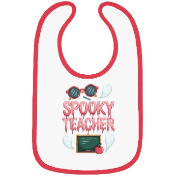 Discover Teacher Classroom Educator Spooky Halloween Gift Bibs