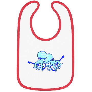 Discover Two Cool Octopus Kraken Squid Guitar 2 Band Team Bibs