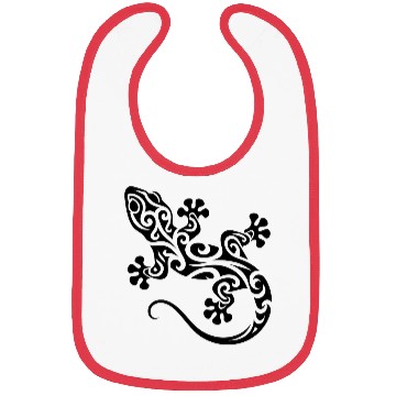 Discover Cute Gecko In T Tattoo Ink Style Bibs