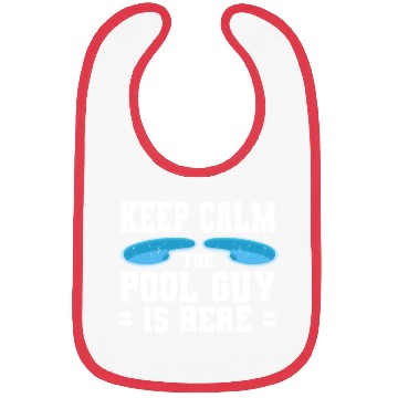 Discover Pool Cleaner Keep Calm The Pool Guy Is Here Bibs