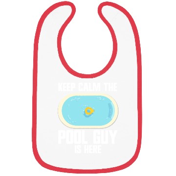 Discover Pool Cleaner Keep Calm The Pool Guy Is Here Bibs