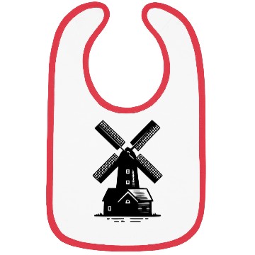 Discover Classic Windmill For Grain And Flour Bibs