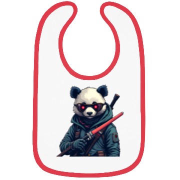 Discover Panda Warrior Bibs