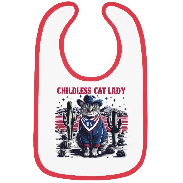 Discover Childless Cat Lady For Kamala Bibs