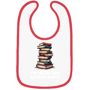 Discover I Read Banned Books Funny Cat Reading Book Bibs