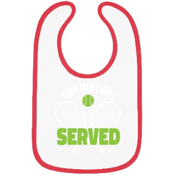 Discover Funny Tennis Player Racket Friends Bibs