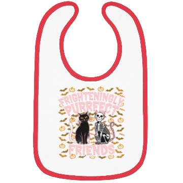 Discover Black Cat and Skeleton Cat Purrfectly Halloween Bibs