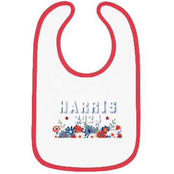 Discover Harris 2024 Floral Election Bibs