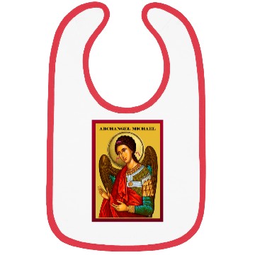 Discover Archangel Michail Orthodox pray icon Bibs