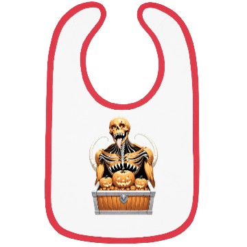 Discover Heavy Metal Skeletons and Skulls Halloween Art Bibs