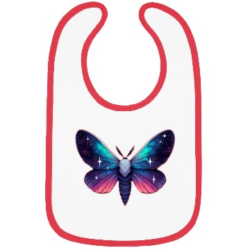 Discover Galaxy Moth - Cosmic Space Themed Fantasy Bibs