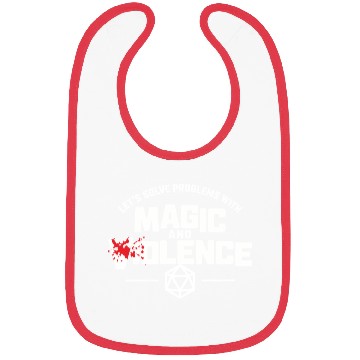 Discover Let's Solve Problems With Magic and Violence Bibs